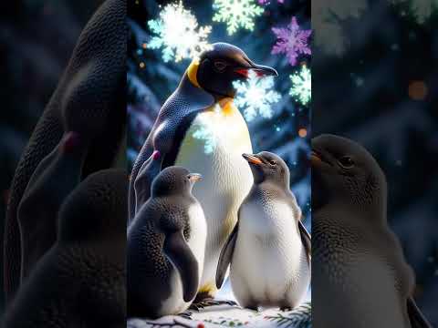Penguin & Babies Float on a Heart-Shaped Boat in the Sky! 💖🐧☁️Shorts