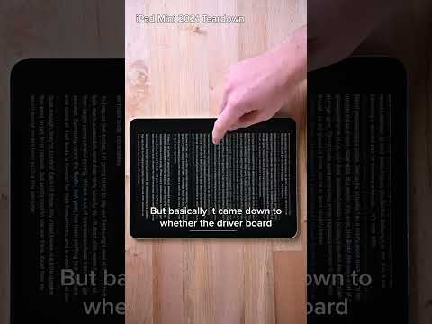 Did Apple Fix Jelly Scrolling in the iPad Mini 7?  #ifixit #iPadMini7 #Teardown