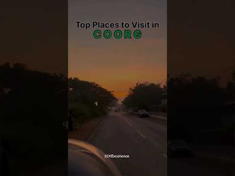 Top 10 Places to Visit in Coorg..#shorts #youtubeshorts #coorg #travel #beautifulplace