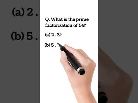Prime Factorization of 54 - Math Olympiad Question