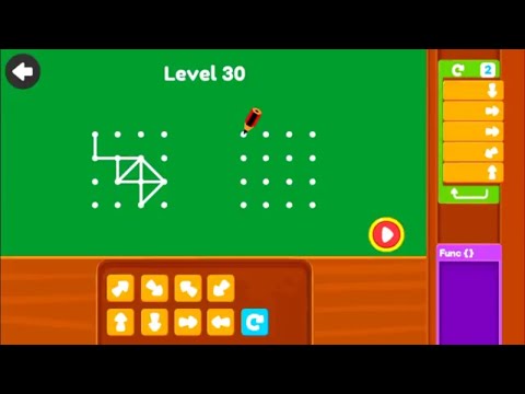 Connect the dots | Loops | level  21 to 30 by Kidlo Coding