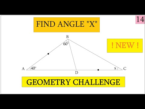 Geometry Quiz/Exercise 14/Math challenge/problem hard/Calculate Find angle X/Question & solution