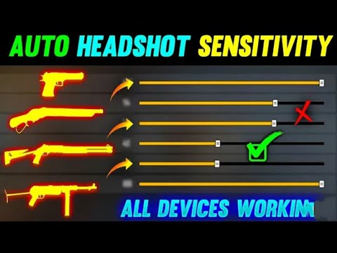 (Auto Headshot Sensitivity Setting) Free Fire 🔥 | New Headshot Sensitivity | One Tap Headshot Trick