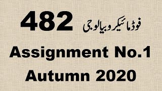 AIOU Code 482 Solved Assignment No.1 Autumn 2020