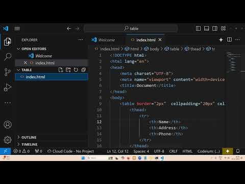 Table Tag|Table Tag In HTML|HTML Tutorial|React JS Training | Full-Stack Web Development Course |