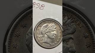 1898 Barber Quarter!!! #coins #barberquarters #coincollecting #silver