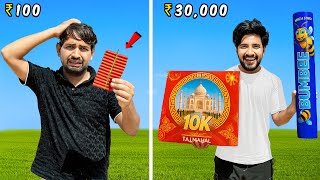 Diwali Fireworks Shopping....₹1000 vs ₹30000 🤑 | किसके पटाखे में होगा दम 😈