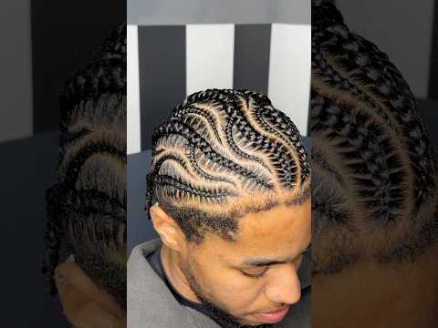 FIRST TIME BRAID EXPERIENCE 🥂🥳👏🏾 #braids #stitchbraids #menshair #braidstyles