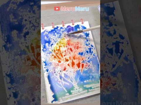 🌲watercolor #shorts #art #diy  #shortvideo #satisfying #easydrawing  #tutorial  #painting #drawing