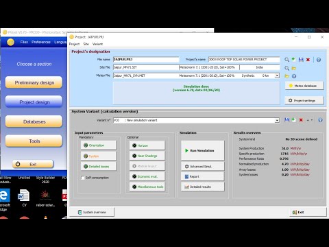 SOLAR PVSYST TRAINING VIDEO(PART-8)