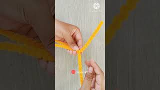 Pipe Cleaner  Wheat  Full video Tutorial on YouTube Yao Craft step by step #shorts
