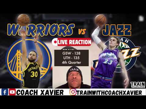 Utah Jazz vs Golden State Warriors - 2nd Half - Live Reaction with Coach Xavier