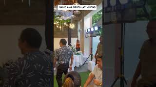 Game ang groom at ninong #wedding #groom #weddingday #shorts #happyminds #shortsfeed #fyp