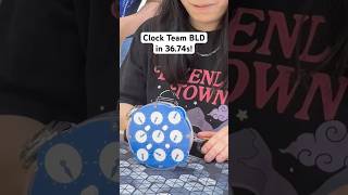 Clock Team BLD in 36.74s!