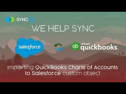 SyncQ Sync Automation - Importing QuickBooks Chart of Accounts to Salesforce
