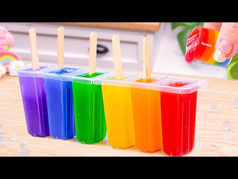 Rainbow Ice Cream💘Satisfying Miniature Rainbow Ice Cream Cake Decorating 🌈 1000+ Rainbow Cake