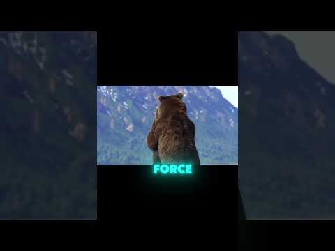 How strong really ARE bears? 🐻 (AMAZING ANIMALS) #animals #bear #strength #grizzlybear