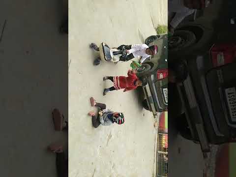 Two Child are dancing playing and fighting