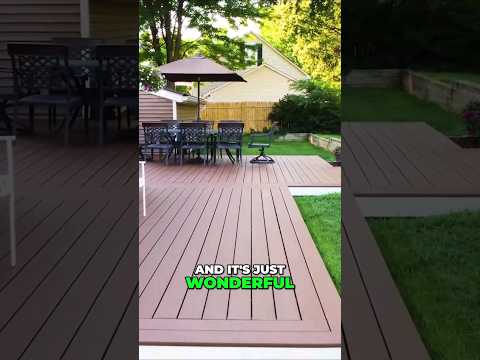 DIYer Transforms Yard From Mud-Pit To Deck Heaven #diy #deckbuilding #landscapedesign