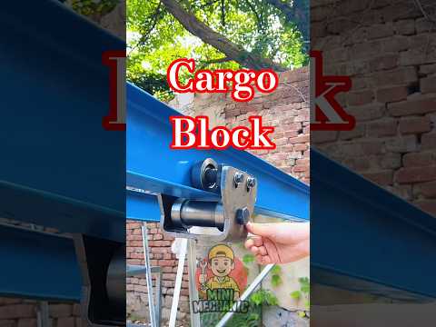 I Beam pulley block | Cargo elevator | #education #mechanical #mechanic #tricks