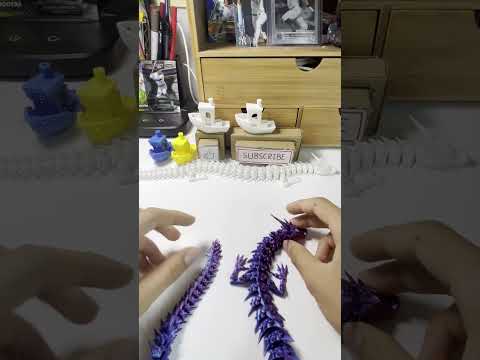 Articulated dragon #3dprinting#satisfying #bambulab