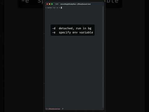 How I run commands with Docker containers