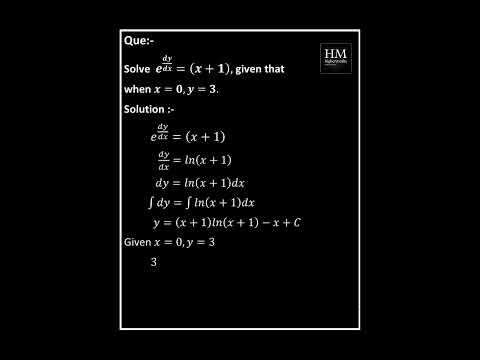 (important)Differential equation solved question #shorts #ytshorts
