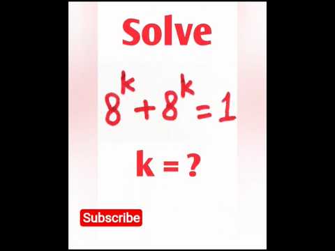 A Nice Exponential math problem | Math with Bipro | #maths #mathchallenge #shorts #shortvideo #viral