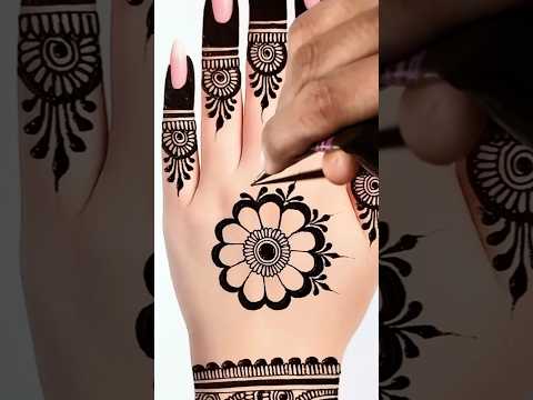 Easy mehndi design#shorts #mehndi #mehmdi #ytshorts #shortsfeed #reels #reel