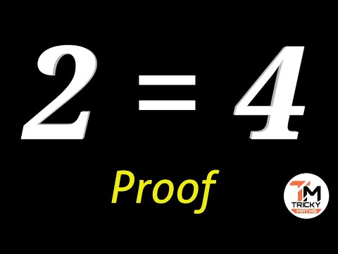 Prove that 2=4 || #MathematicsForFun || Tricky Maths