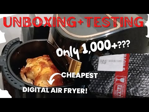 UNBOXING+TESTING I CHEAPEST DIGITAL #AIR FRYER!  #First Time #2022  #budolfinds #onlineshopping