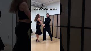 Simple salsa routine #dancelesson #SalsaDance #SalsaTutorial