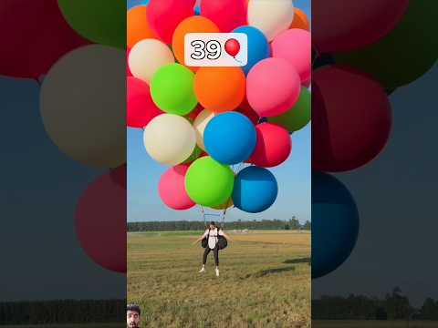 How Many Balloons Does thek to Fly #mrbeast #balloons #shorts