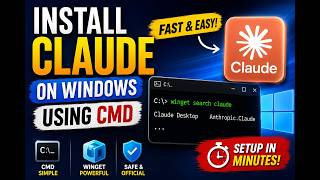 How to Install Claude on Windows Using CMD | WinGet Tutorial