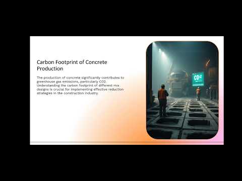 ```Investigating the Effects of Concrete Mix Design on the Environmental Impacts of RCS.