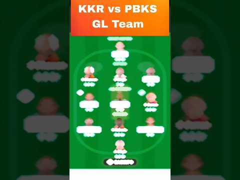 KKR vs PBKS dream 11 TEAM GL #2024ipl #ipl #dream11 #viratkohli #cricket #cricketlover