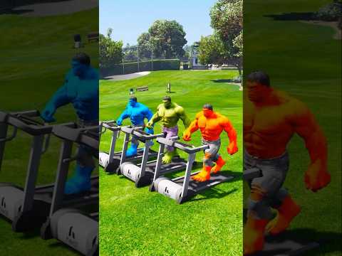 GTA V: SPIDER-MAN BROTHERS SAVE HULK BROTHERS FROM VENOM 😱 #shorts #gta5 #885