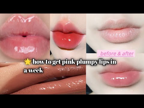 How to get pink lips naturally|| plumpy rosy lips #makeup#viral #beauty