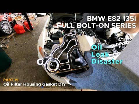 BMW E82 135i Oil Filter Housing Gasket DIY | Full Bolt-On Series (Episode 6)