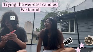 Trying out the weirdest candies we could find | random vlog #3