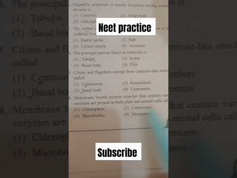 neet practice microbodies #neet #ncert #pyq#bio