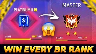 How to rank push platinum to Master in free fire.