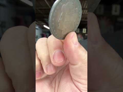 What is this tarnish on my 1800s Morgan Silver Dollar??  Let me know in the comments. #morgandollar