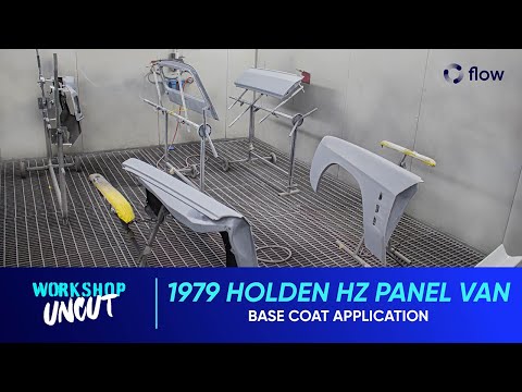 Holden HZ Panel Van Base Coat Application (WIP Video)