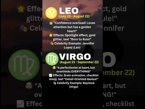 What your zodiac sign says about you #zodiacsigns #shorts