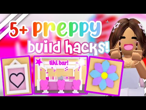 the BEST 10 PREPPY BUILD HACKS! *easy + cute!* (adopt me)