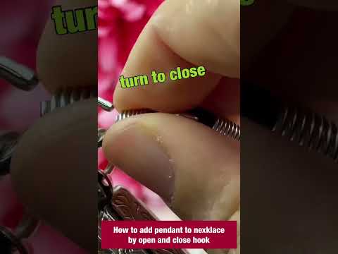็How to open and close adjustable hook?  for add thai amulet pendant to nylon necklace string.