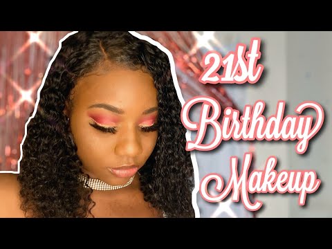 Birthday Photoshoot Makeup | Pink Glitter Liner