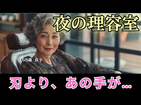【シニア恋愛】夜の理容室──毎月、この椅子で『あの手』に触れてしまう【68歳 良子】
