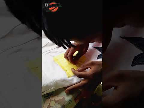 Painted and sewing customize jeans